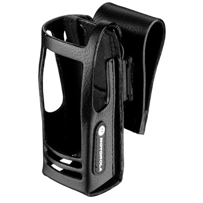 PMLN5020C PMLN5020 - MotoTRBO Hard Leather Carry Case with 3in Swivel Belt Loop for Display Radio