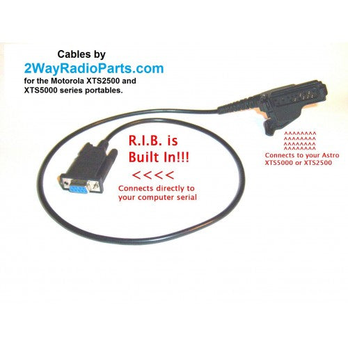 5025xts - MT1500 PR1500 XTS5000 XTS2500 Astro Portables Ribless Programming Cable
