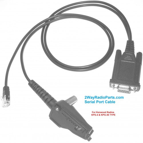 kwd21 - 2-in-1 Program Cable with RS232 DB-9 Connector for Kenwood Handheld + Mobile Radios (KPG36/KPG-36/KPG46/KPG-46)