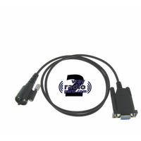 kwd43 - RS232 Serial Port Kenwood Mobile Programming cable KPG-43/KPG43 Type Round Mic Connection