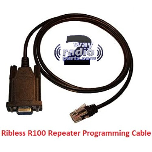r100-9f - R100 Repeater/Base Station Ribless DB9 Serial Port to Computer Programming Cable