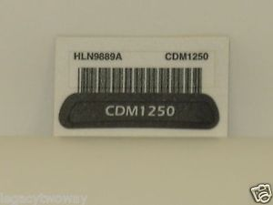 HLN9889A HLN9889 - Nameplate, CDM1250