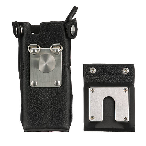 PMLN7906A PMLN5875 - Motorola Leather Carry Case with 2.75" swivel belt loop for short batteries