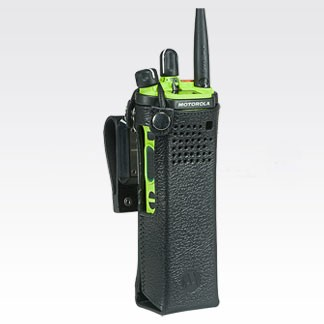 PMLN5877A PMLN5877 - Motorola Leather Carry Case with 2.75" swivel belt loop for medium batteries