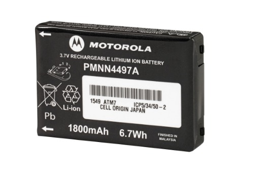 PMNN4497AR PMNN4497 - Motorola Lithium Ion Battery, 1800 mAh for CLS Series