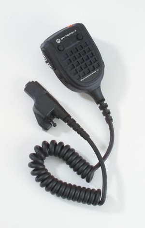RMN5066B RMN5066 - Motorola Commander II PLUS Remote Speaker Microphone w/out Chnl Knob, Submersible